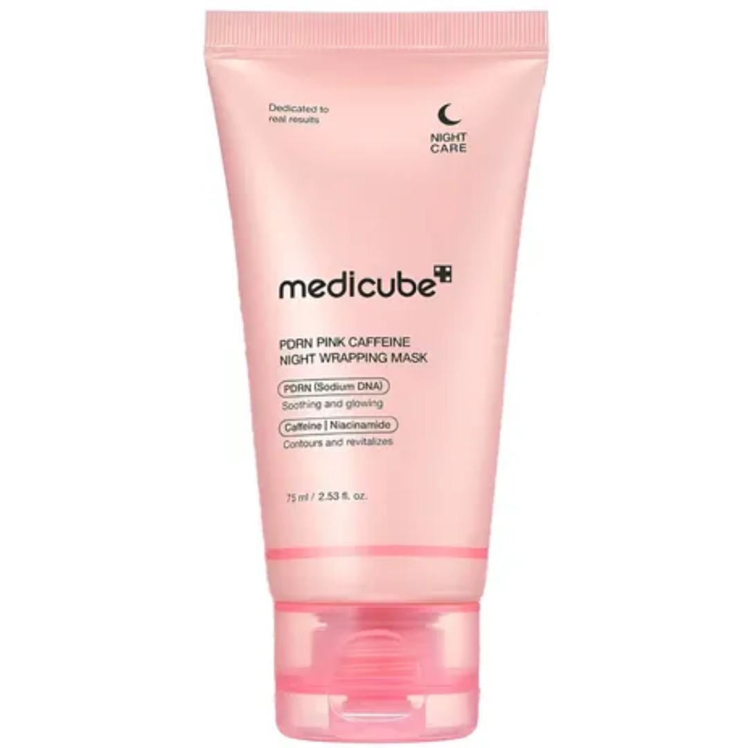 M CENTELLA -MEDICUBE PDRN CAFEINE NIGHT WRAP MASK 75